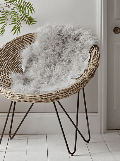 Tibetan Sheepskin  - Soft Grey