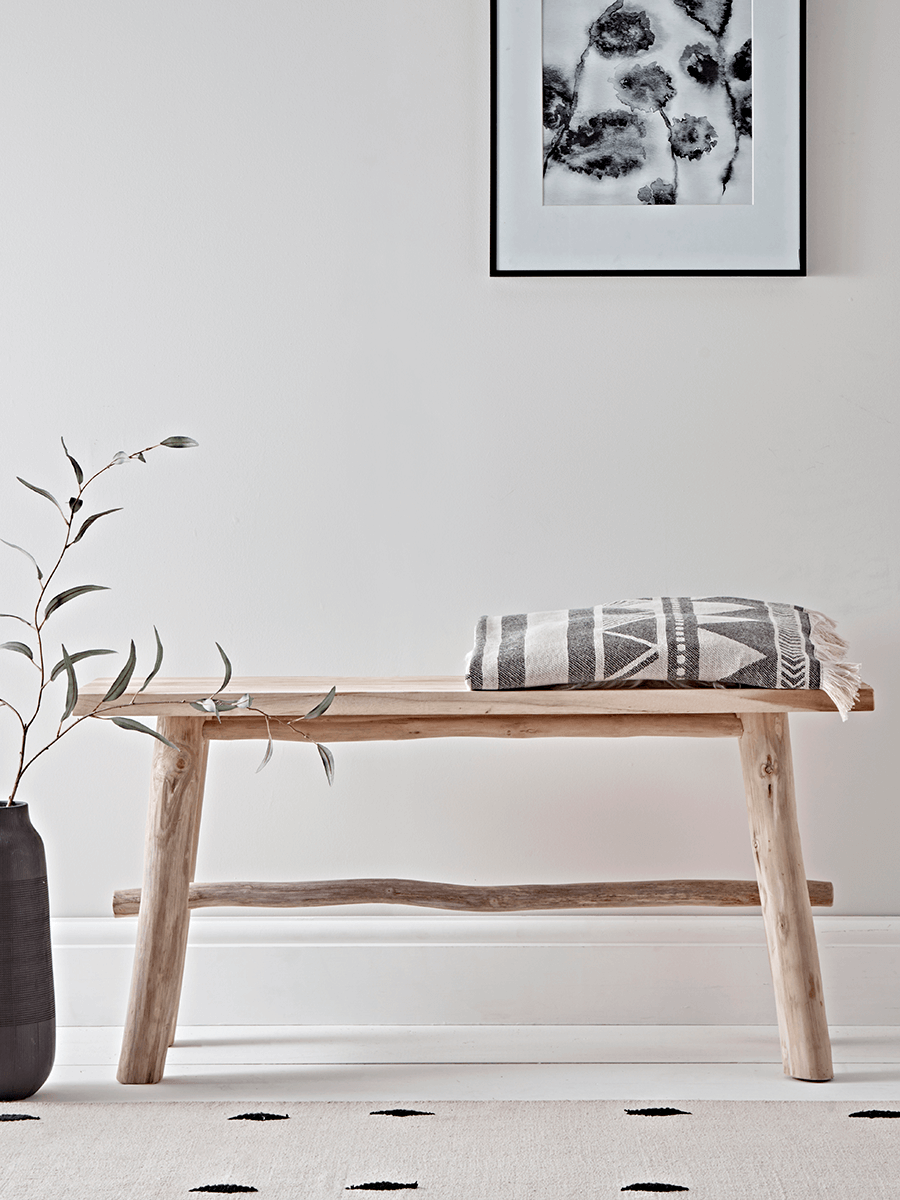 

Rustic Teak Bench