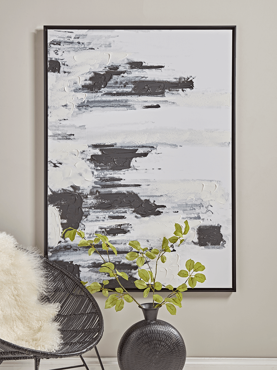 

Fog Abstract Framed Canvas