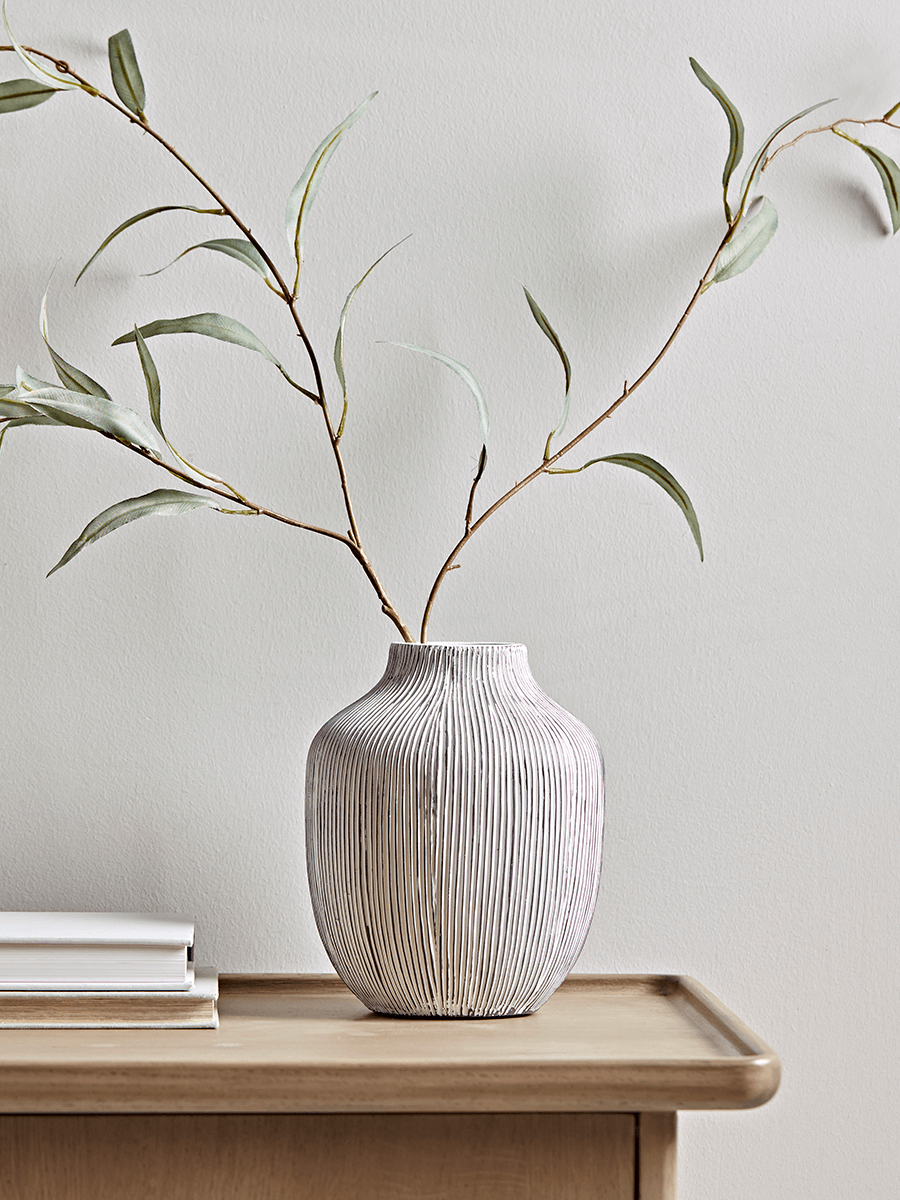 

Textured White Vase