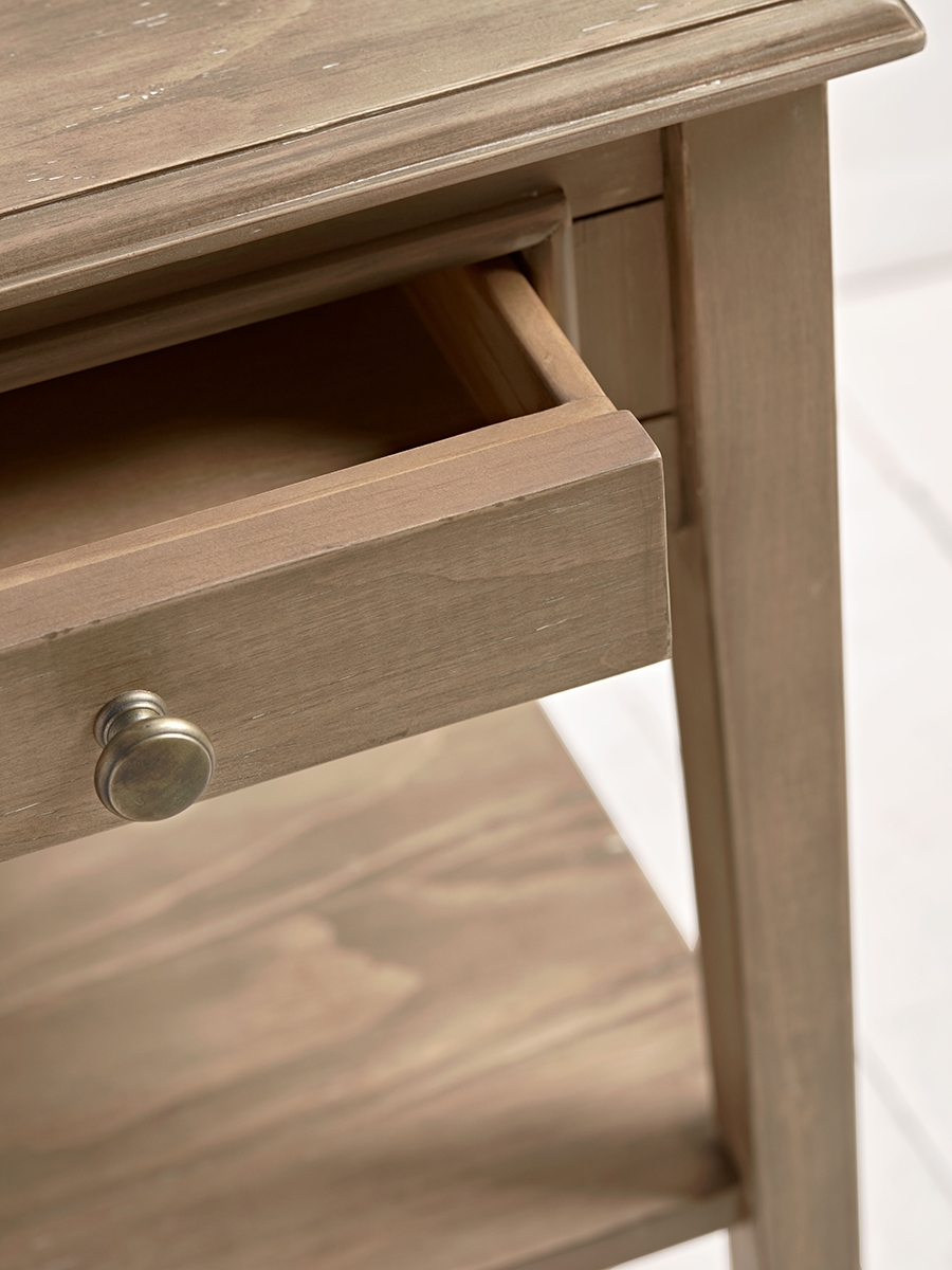 Camille Bedside Table - Limewashed