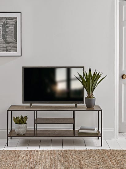 Textured Topped Metal Media Unit - Gold