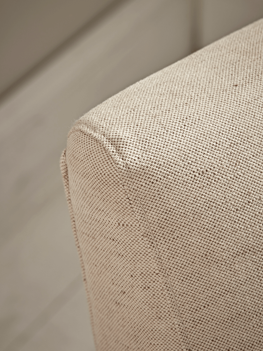 Product photograph of Relaxed Lounge Chair - Natural Linen from Cox and Cox.