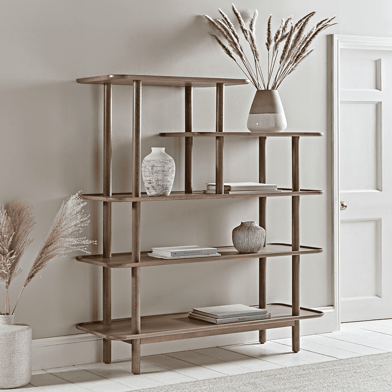Oak display best sale shelf