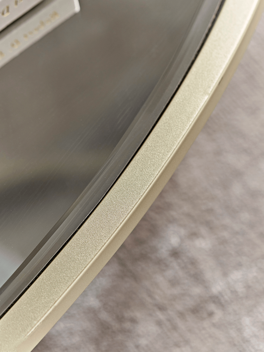 Glass Display Coffee Table - Soft Gold