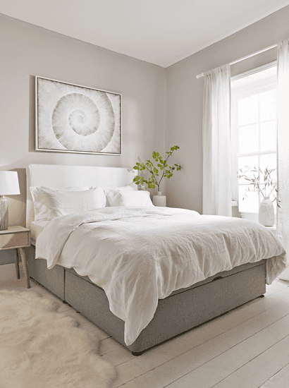 Lina Storage Bed Base - Grey