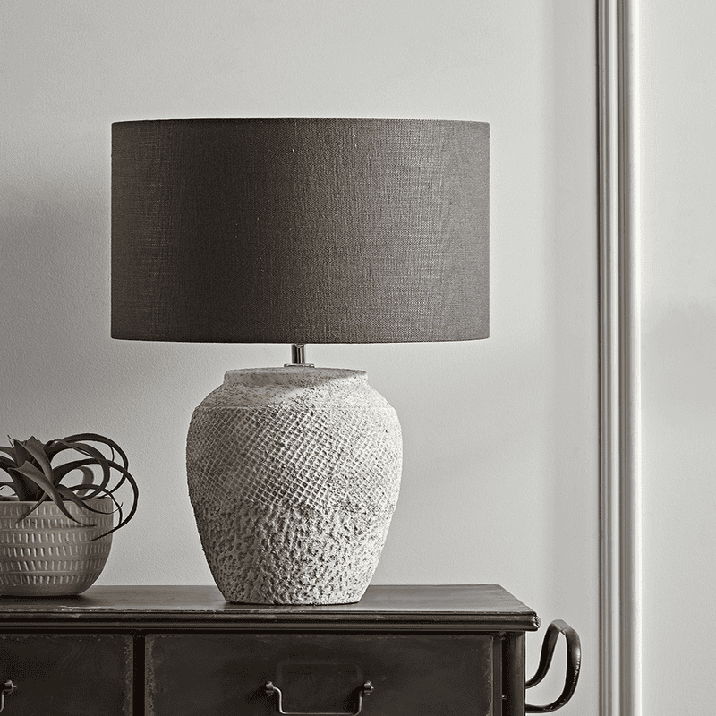 Black Concrete Table Lamp