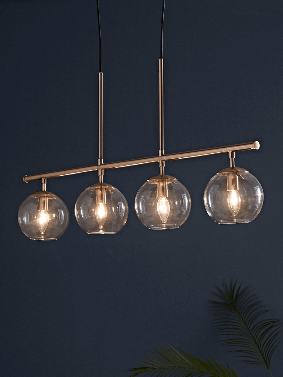 Photo of Four globe light pendant