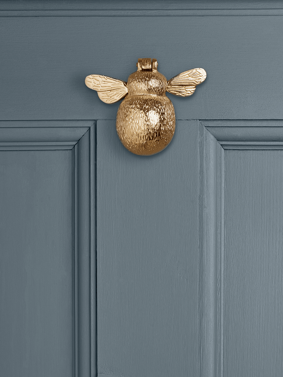 Product photograph of Bumble Bee Door Knocker Solid Brass from Cox and Cox