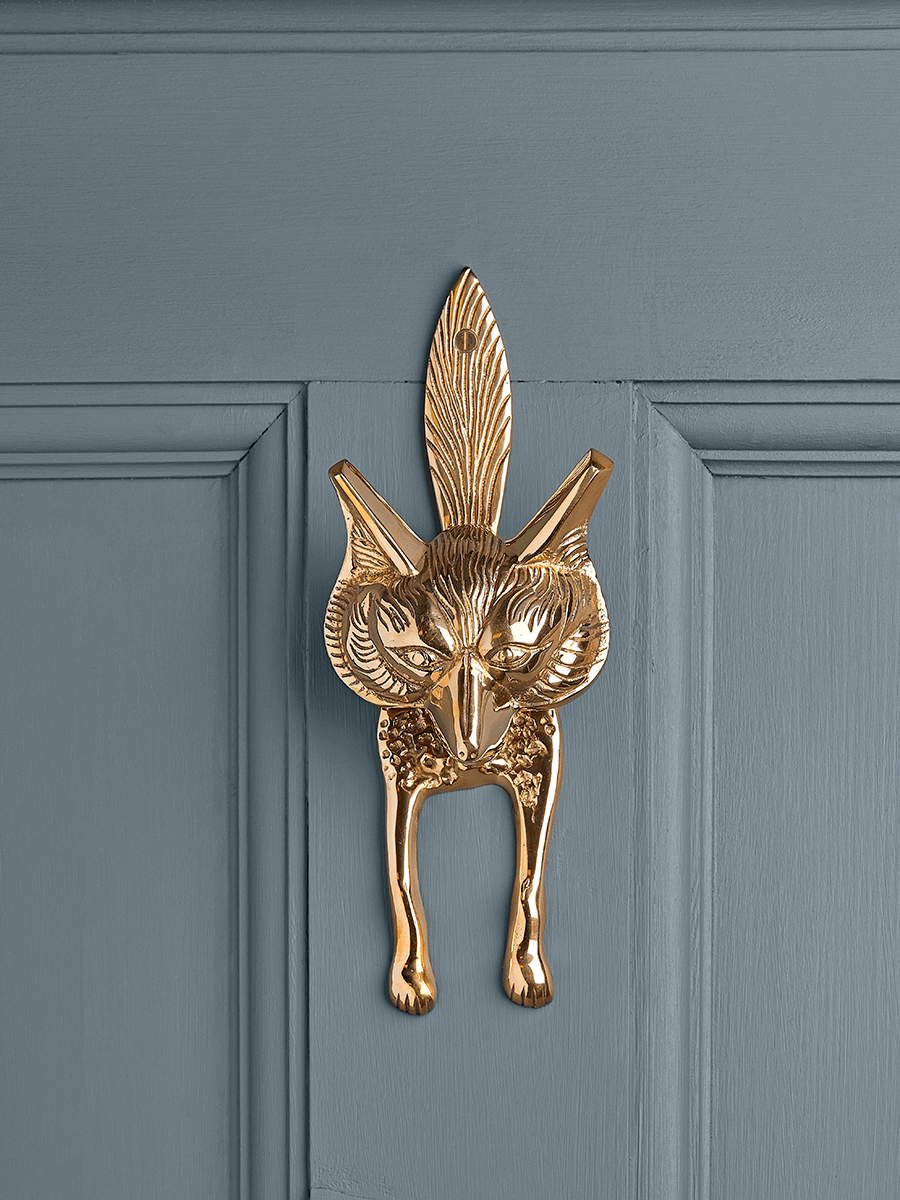 Fox Door Knocker - Solid Brass