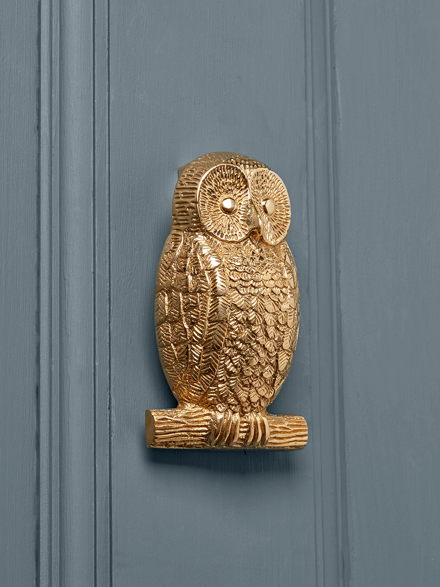 

Owl Door Knocker – Solid Brass