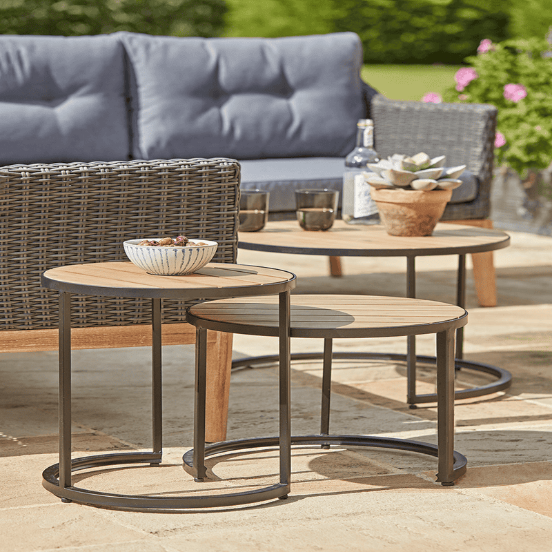 Three Industrial Nesting Tables