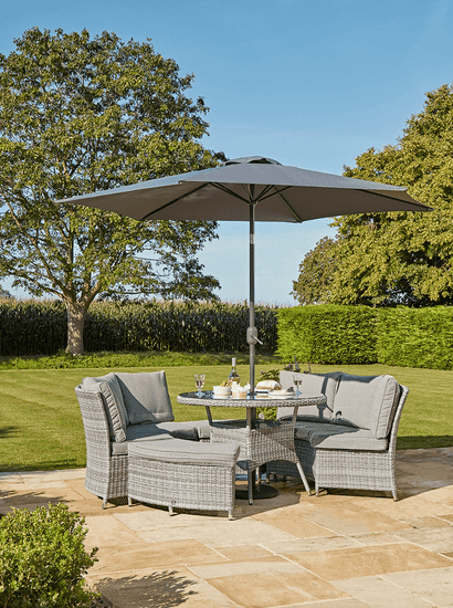 Cannes Curved Modular Dining Set