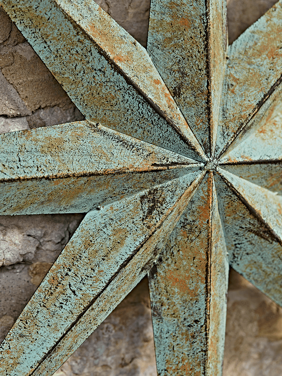 Product photograph of Outdoor Distressed Compass from Cox and Cox.