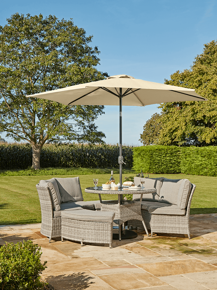 Product photograph of Tilting Parasol - Cream from Cox and Cox