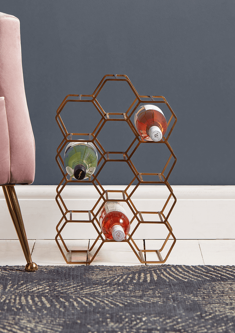 

Standing Hexagonal Wine Rack