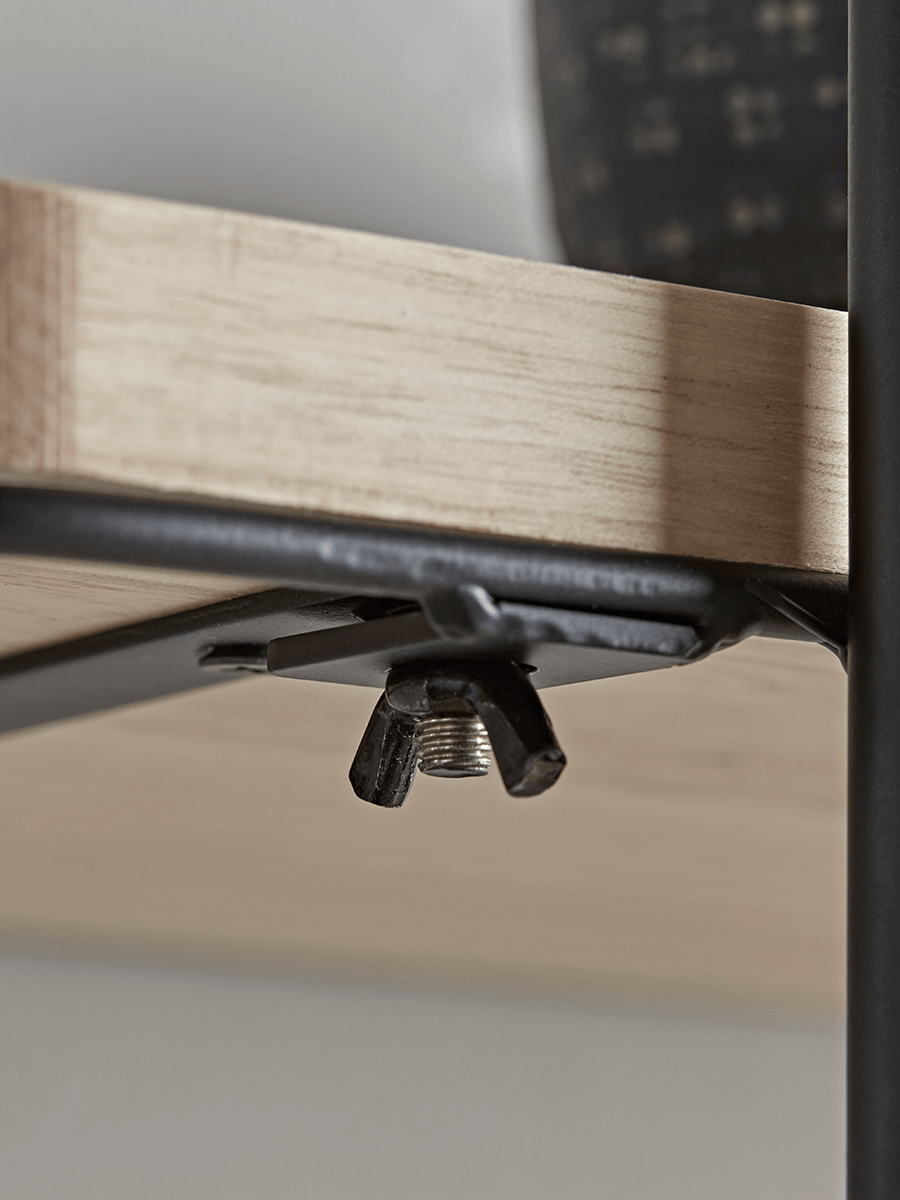 Industrial Wood & Metal Shelf Unit - Small