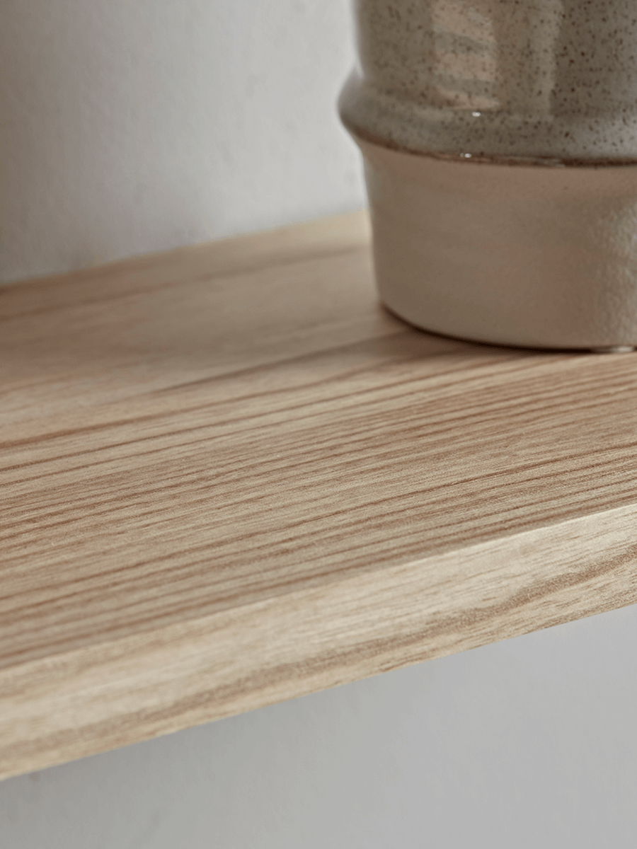 Industrial Wood & Metal Shelf Unit - Small