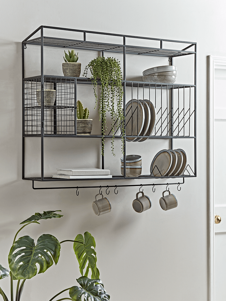 Photo of Industrial style iron wall unit - large