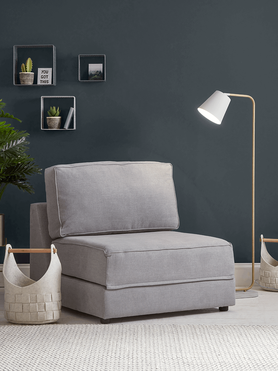 Single Hideaway Bed - Grey