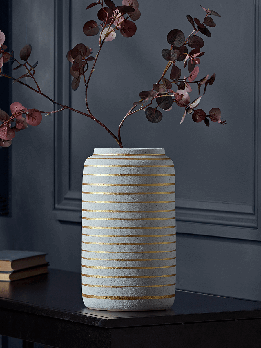 

Golden Stripe Tall Vase