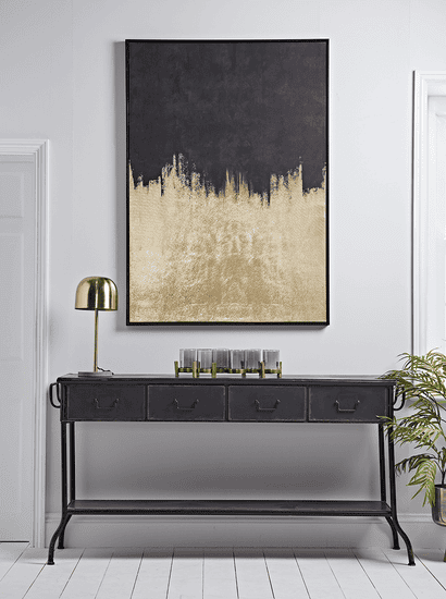Golden Nights Framed Canvas