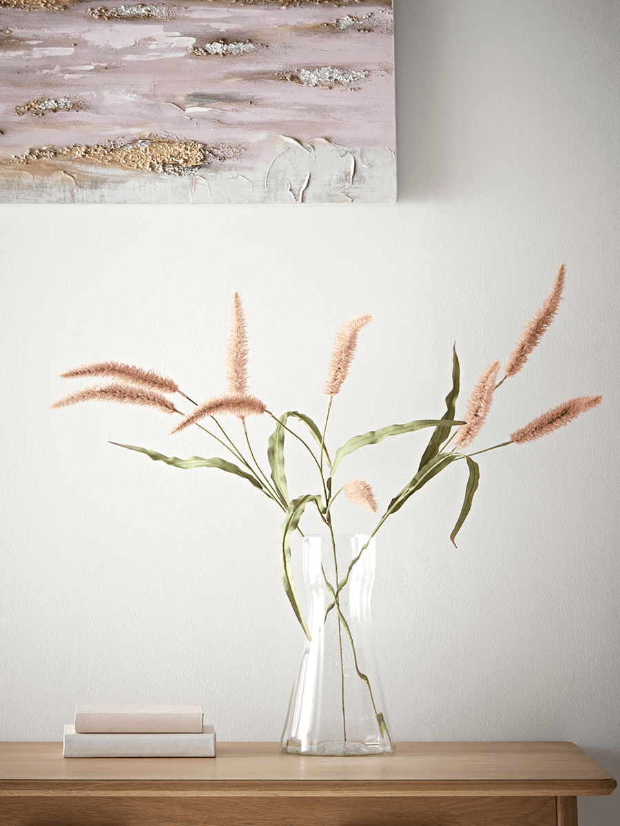 

Three Faux Fountain Grass Sprays