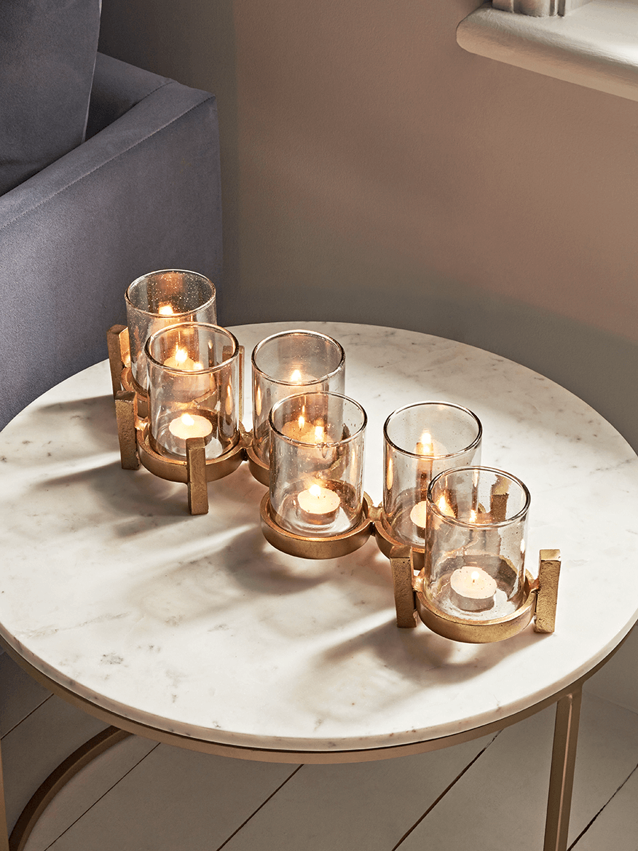 

Bronze Standing Candle Holders