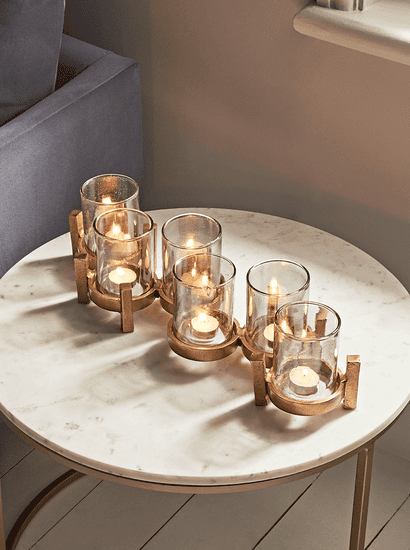 Bronze Standing Candle Holders
