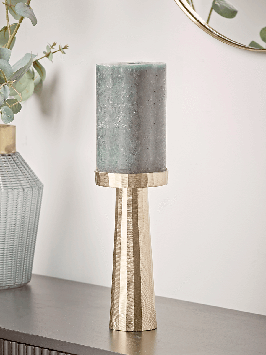 

NEW Textured Pillar Candle Holder - Large