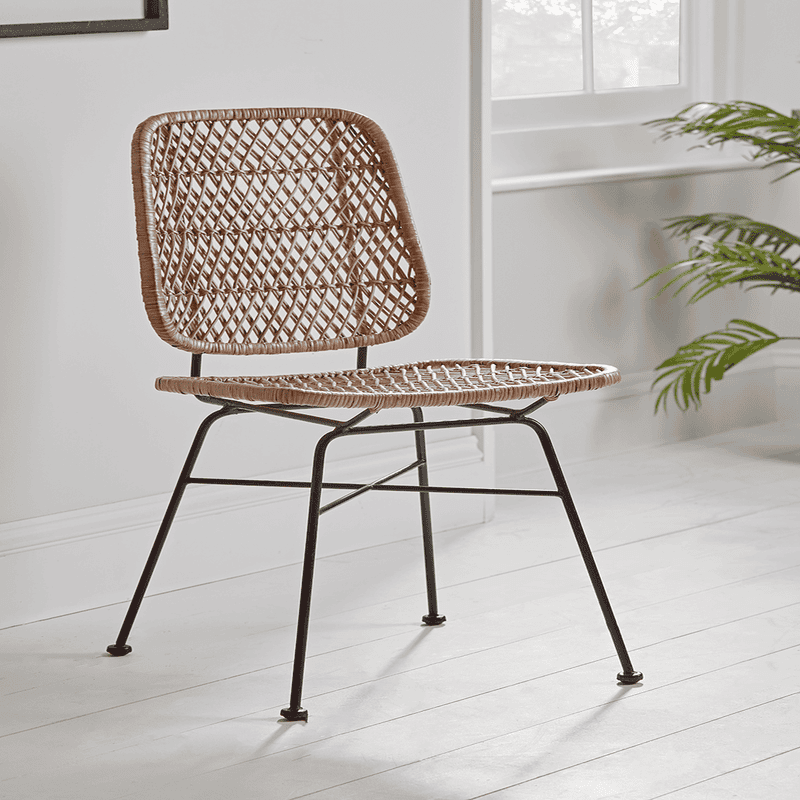 Modern wicker dining shop chair