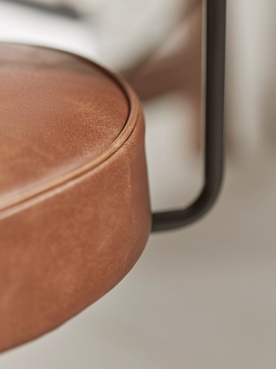 Product photograph of Industrial Style Office Chair - Tan from Cox and Cox.