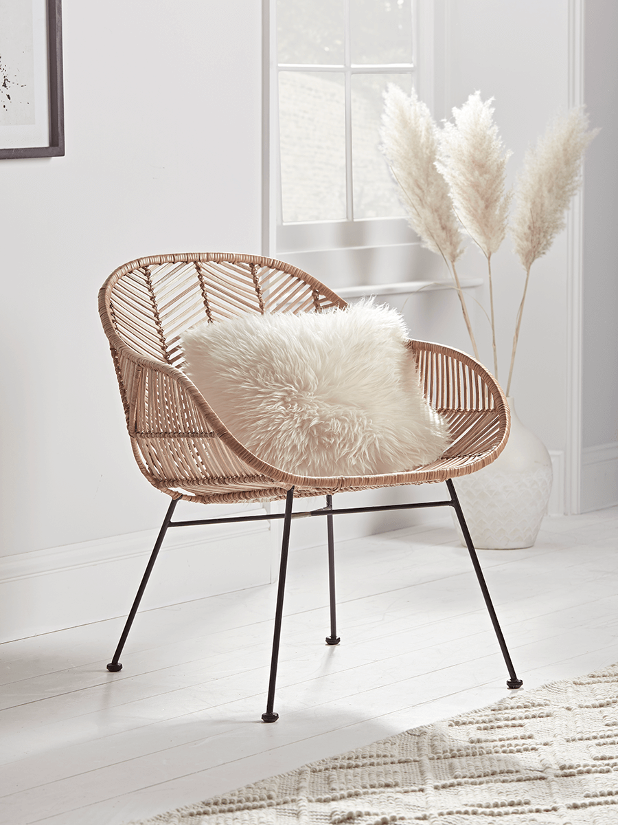 

Chevron Flat Rattan Occasional Chair