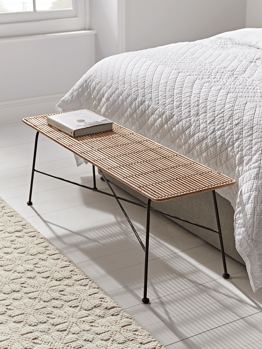 

Flat Rattan Bench