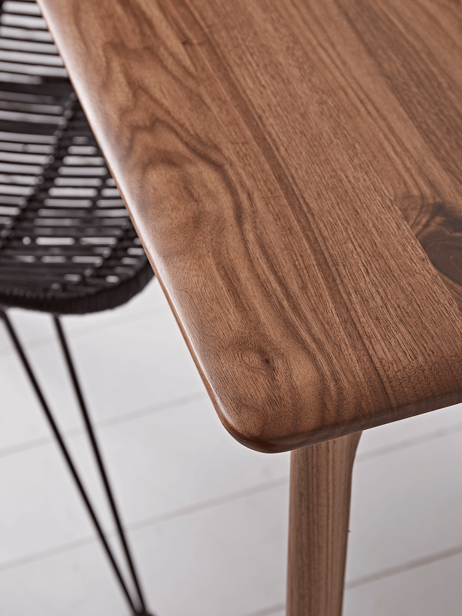 Product photograph of Walnut Desk from Cox and Cox.