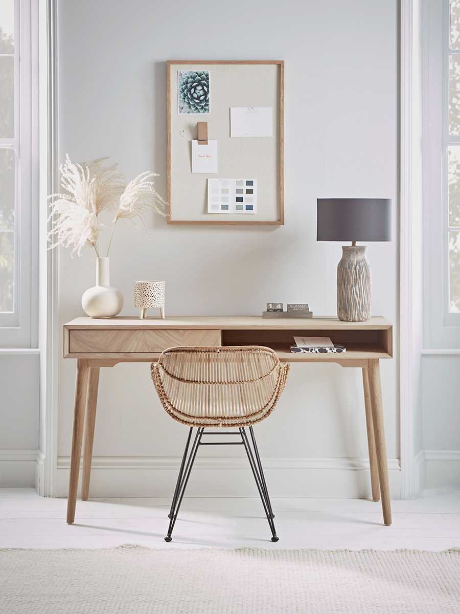 Photo of Chevron oak desk