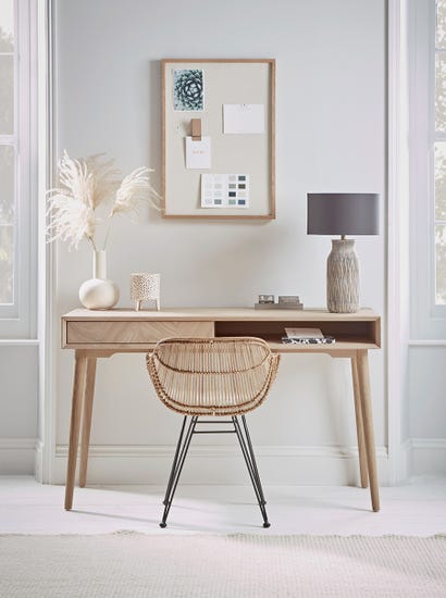 Chevron Oak Desk