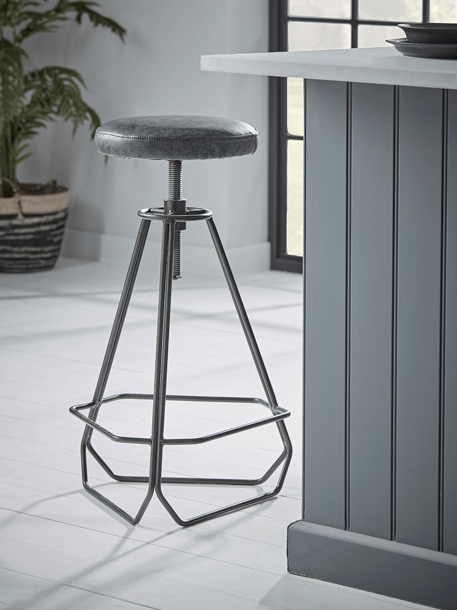 

Adjustable Geometric Counter Stool
