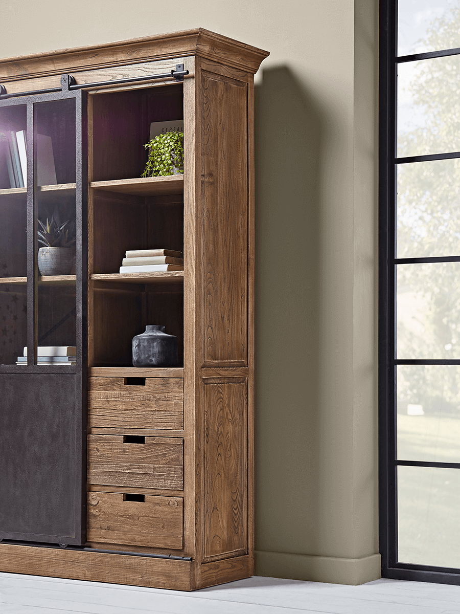 Industrial Sliding Door Display Cabinet