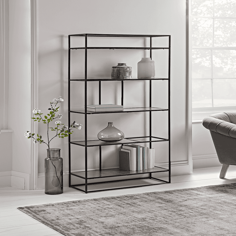 White metal shelf unit clearance