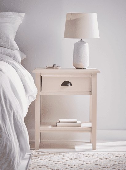 Inga Bedside Table - Blush
