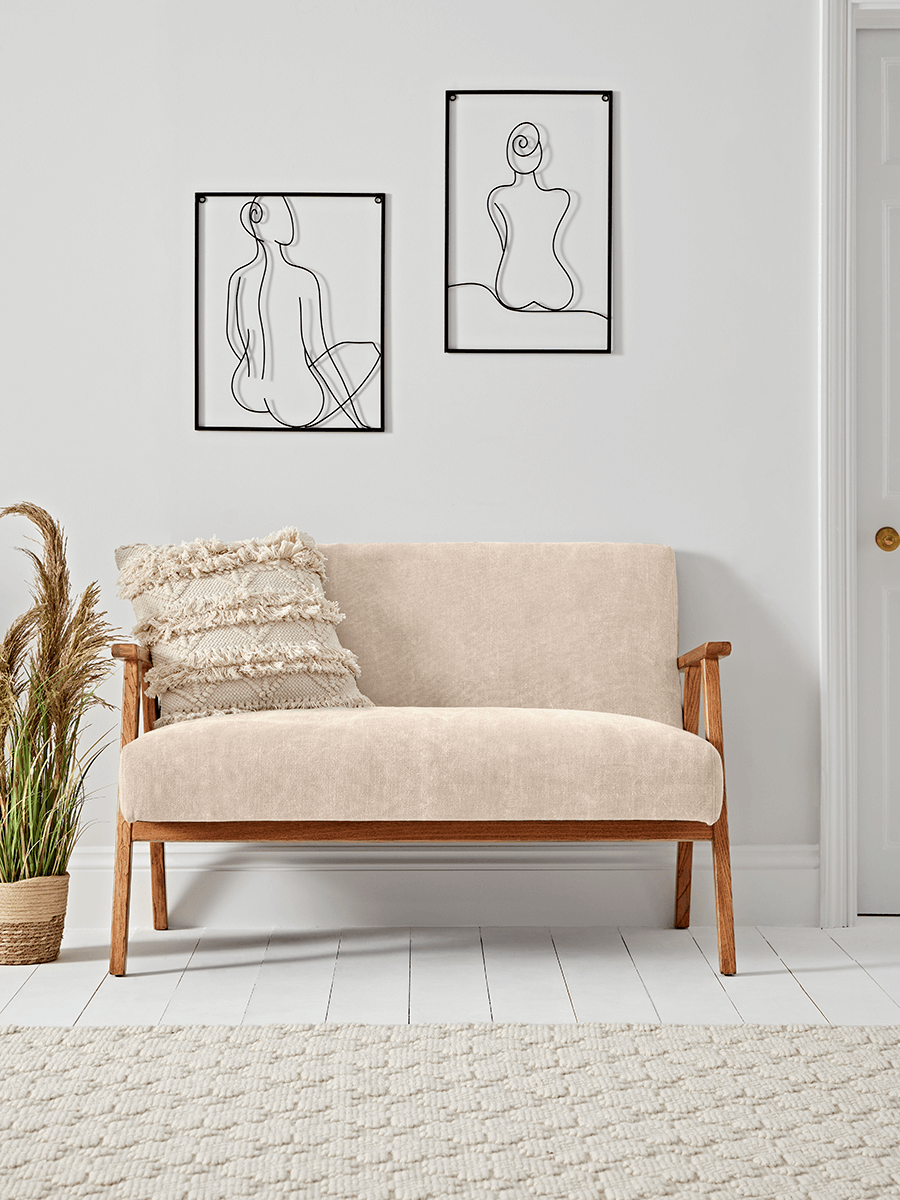 Product photograph of Relaxed Lounge Sofa - Natural Linen from Cox and Cox