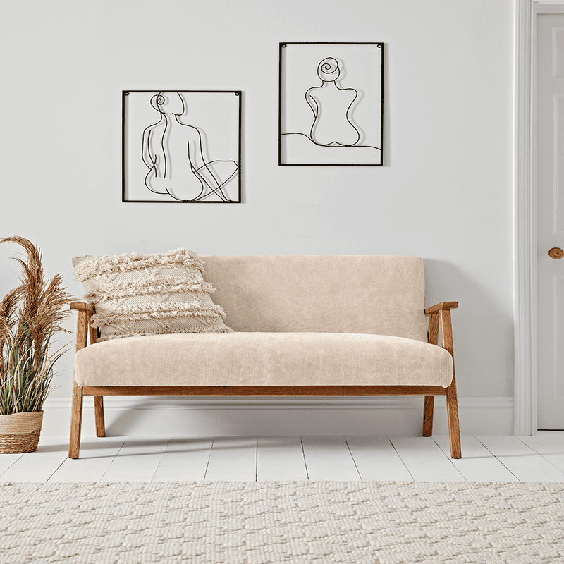 Relaxed Lounge Sofa Natural Linen