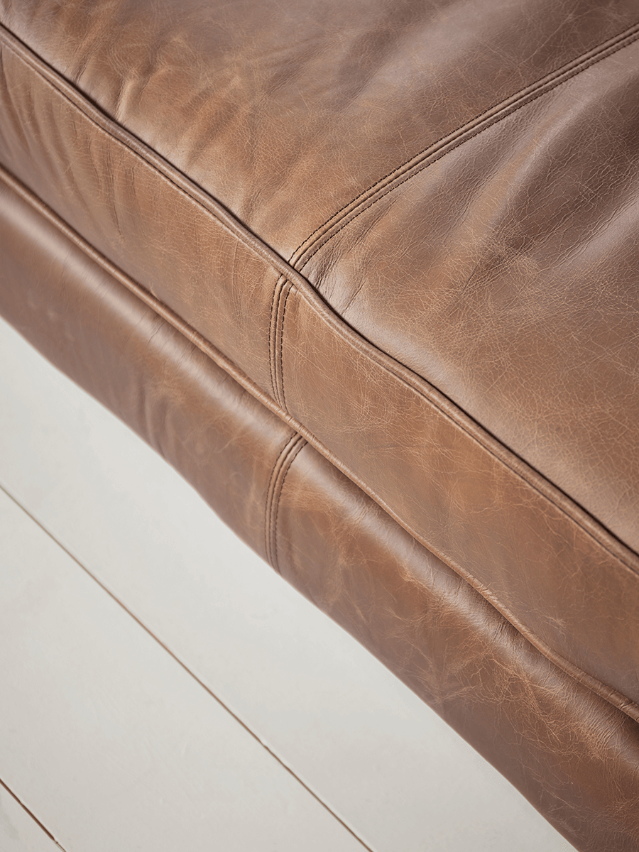 Product photograph of Calcott Leather Sofa from Cox and Cox.