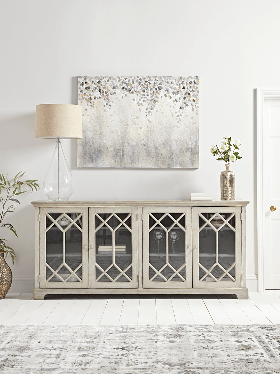 Photo of Diamond panel sideboard