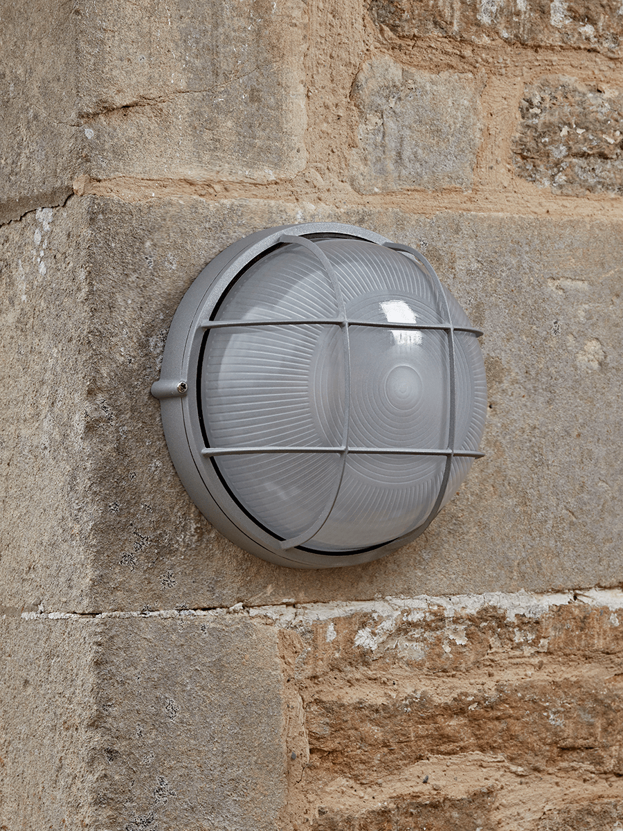 

Round Bunker Wall Light - Zinc