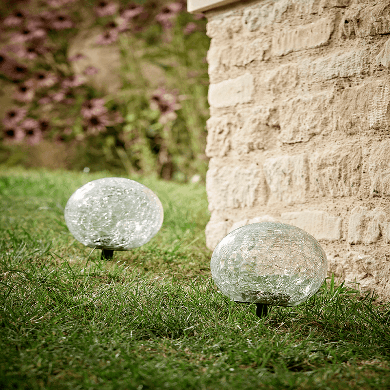 Solar crackle ball stake light 2025