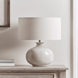 Round Crackle Glaze Table Lamp