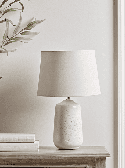Resist Glaze Speckled Table Lamp