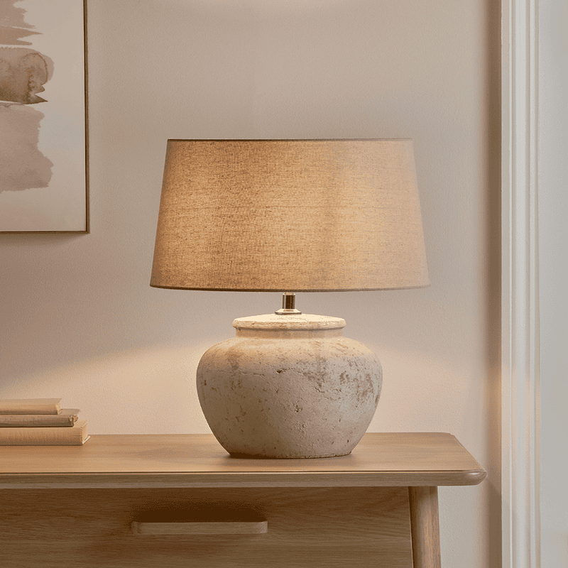 Cement outlet floor lamp